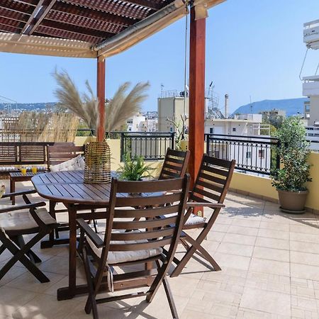 Central Penthouse In Quiet Neighborhood Near Sandy Beach Chania  ภายนอก รูปภาพ