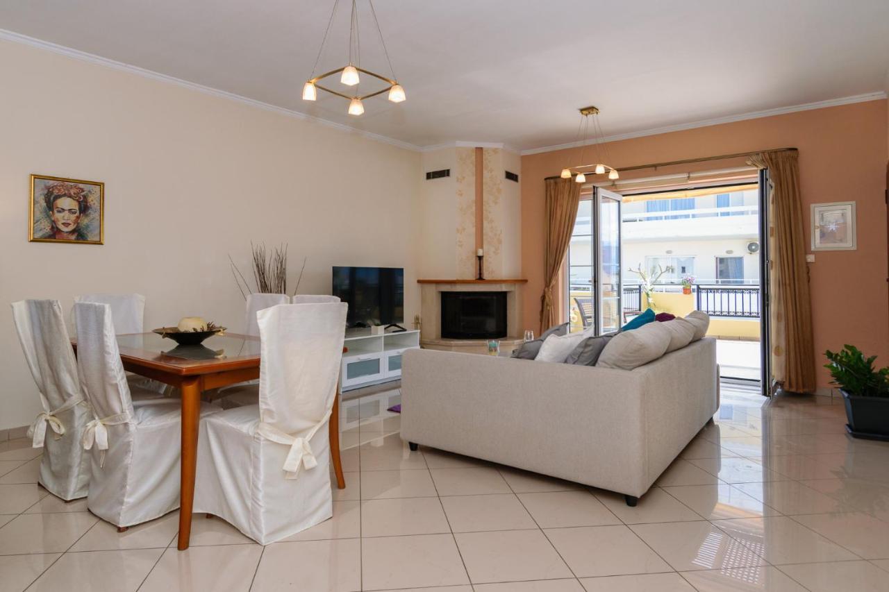 Central Penthouse In Quiet Neighborhood Near Sandy Beach Chania  ภายนอก รูปภาพ